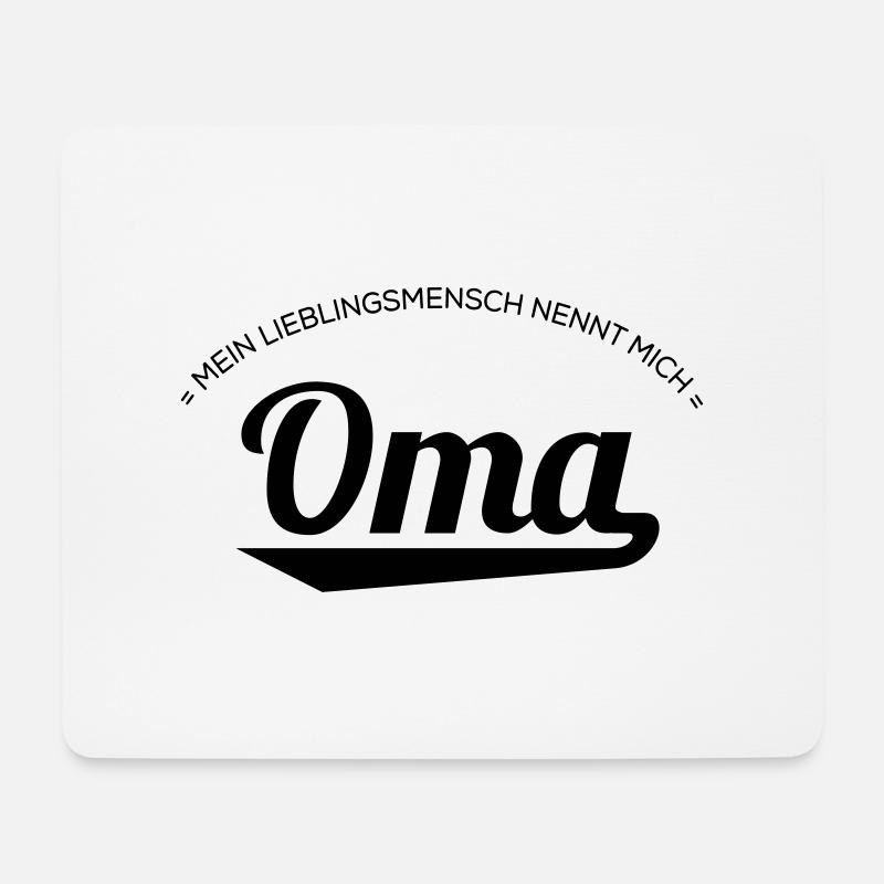 Oma - Mousepad (Querformat) - Weiß