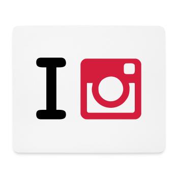 I Instagram + Yours (I Heart NewYork Style) - Mouse Pad (horizontal) - white - Front