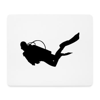 Diver - Mouse Pad (horizontal) - white - Front