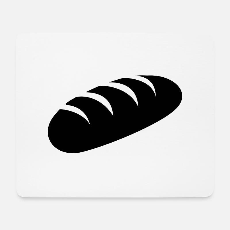 Brotlaib - Mousepad (Querformat) - Weiß