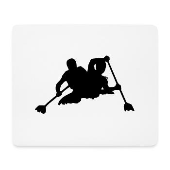kayak sport - Mouse Pad (horizontal) - white - Front