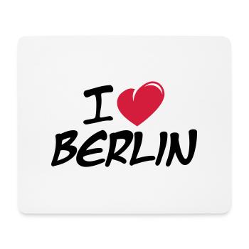 I love Berlin / Ich liebe Berlin - Mouse Pad (horizontal) - white - Front