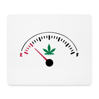 EMPTY Ganja - Mousepad (Querformat) - Weiß - Vorne