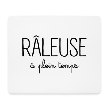 Râleuse à Plein Temps - Tapis de souris (format paysage) - blanc - Devant