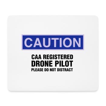 Drone Pilot - Mouse Pad (horizontal) - white - Front