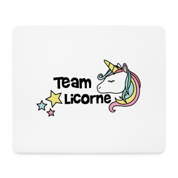 Team licorne - Tapis de souris (format paysage) - blanc - Devant