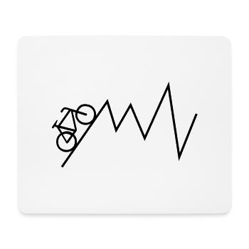 biker - Tapis de souris (format paysage) - blanc - Devant