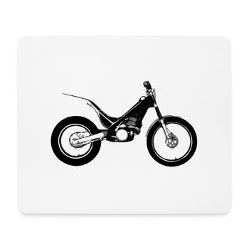 Trial bike - Mouse Pad (horizontal) - white - Front