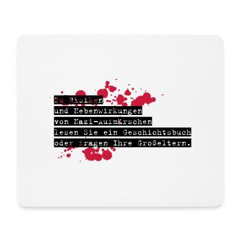 anti-nazi-shirt exit-shirt - Mousepad (Querformat) - Weiß - Vorne