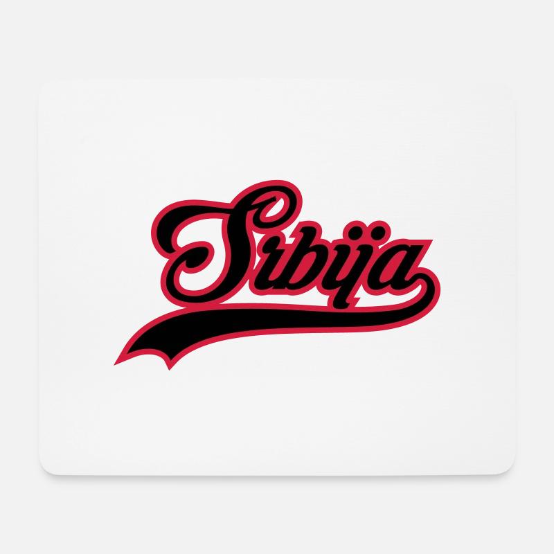 Serbia - Mouse Pad (horizontal) - white