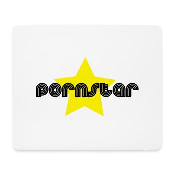 pornstar - Tapis de souris (format paysage) - blanc - Devant