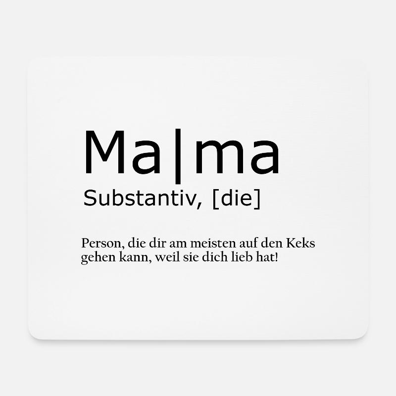 Mom - Mouse Pad (horizontal) - white