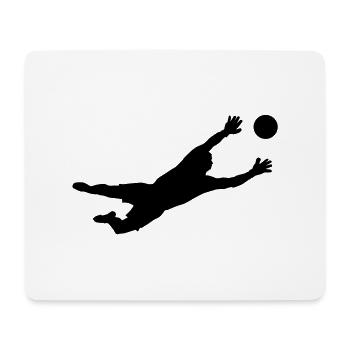 Torwart - Mousepad (Querformat) - Weiß - Vorne