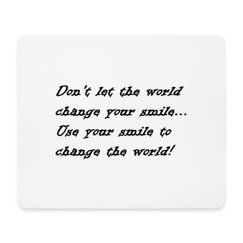 Smile laugh - Mouse Pad (horizontal) - white - Front