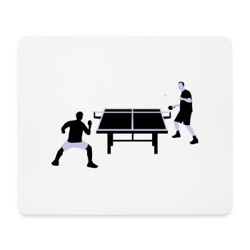 table_tennis_052012_c_2c - Mousepad (Querformat) - Weiß - Vorne