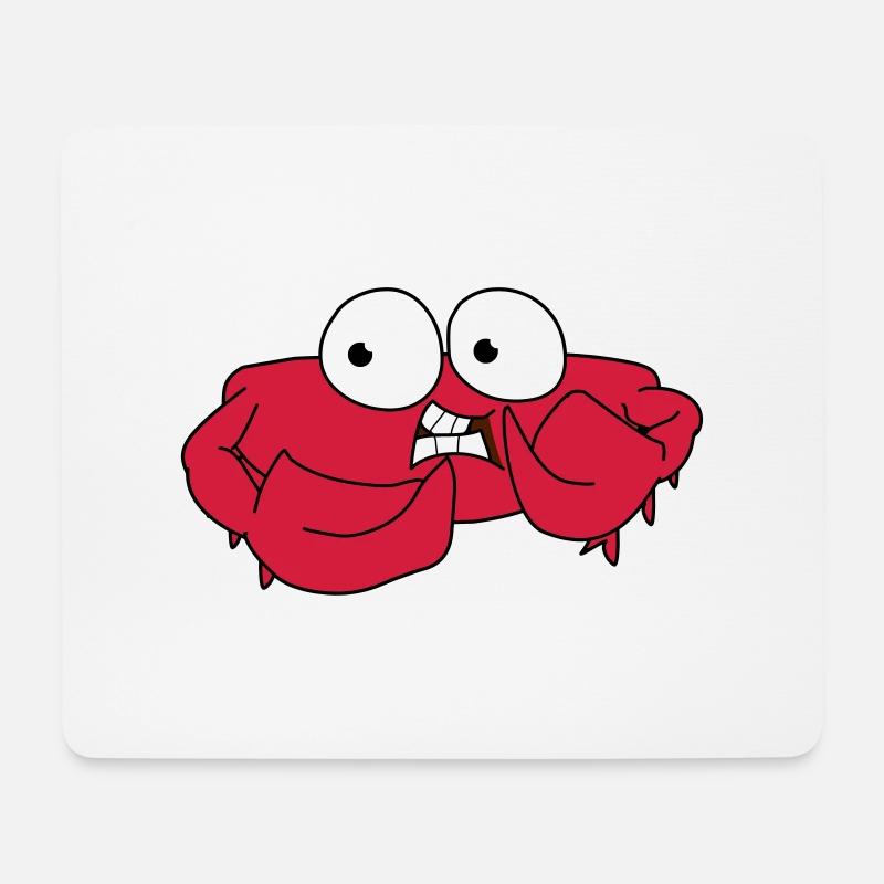 Krabbe - Mousepad (Querformat) - Weiß