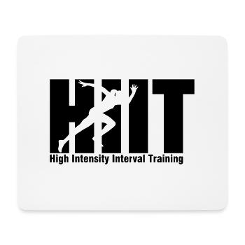 HIIT Intervall Training - Mousepad (Querformat) - Weiß - Vorne