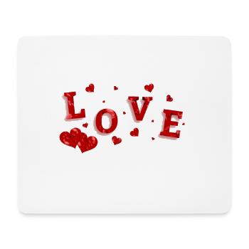 Love - Mouse Pad (horizontal) - white - Front