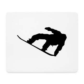 Cool snowboarder - Mouse Pad (horizontal) - white - Front