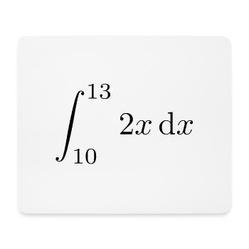 69 - Mousepad (Querformat) - Weiß - Vorne