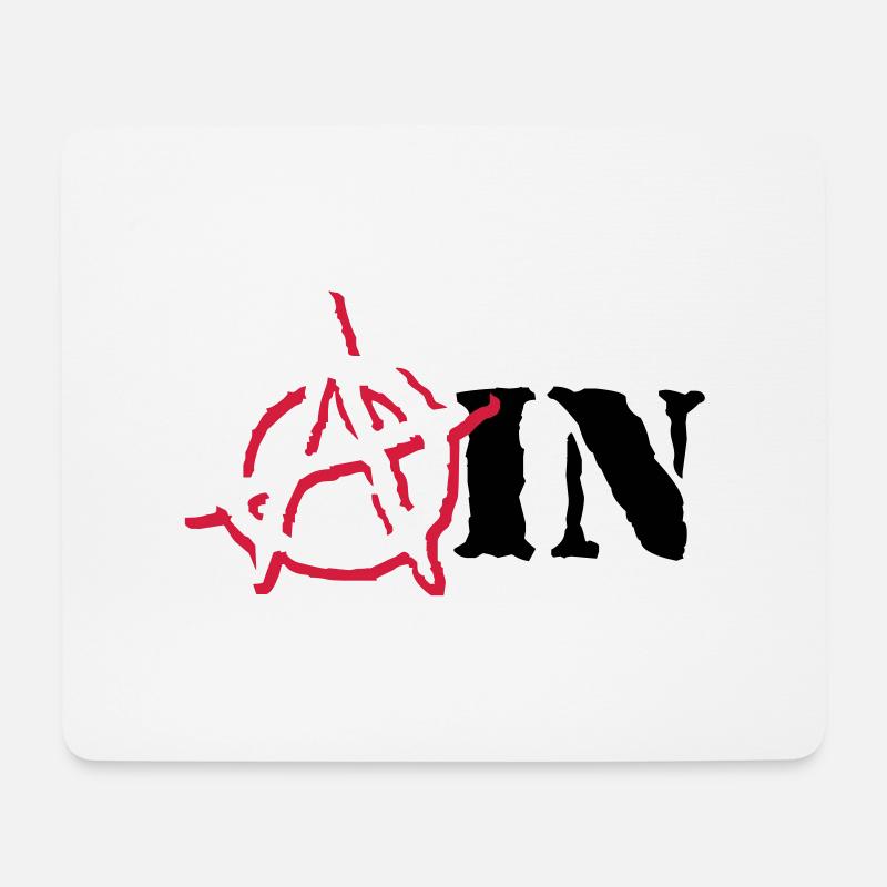 Anarchy Ain - Mousepad (Querformat) - Weiß