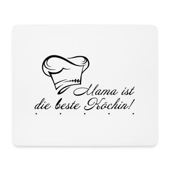 mama ist die beste köchin - Mousepad (Querformat) - Weiß - Vorne