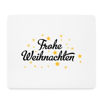 Frohe Weihnachten - Mousepad (Querformat) - Weiß - Vorne