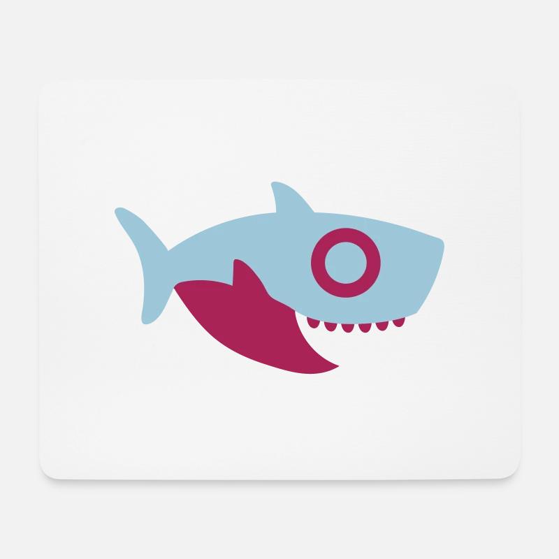 Baby Shark - Mousepad (Querformat) - Weiß