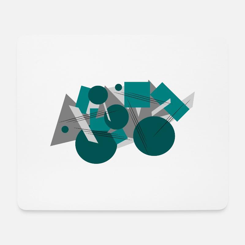 Abstrakt - Mousepad (Querformat) - Weiß