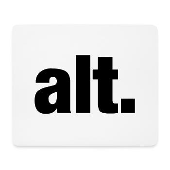 alt - geburtstag - Mousepad (Querformat) - Weiß - Vorne
