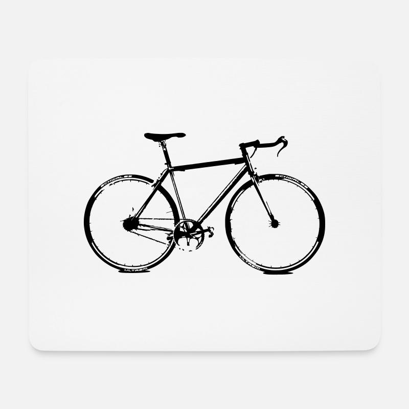 bike - Mousepad (Querformat) - Weiß