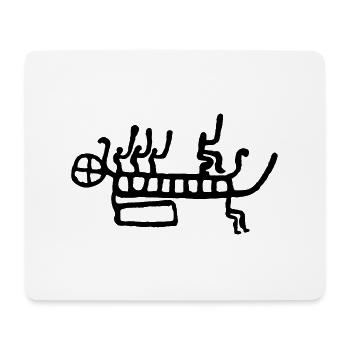 stoneageship - Mousepad (Querformat) - Weiß - Vorne