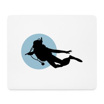 Diving - Mousepad (Querformat) - Weiß - Vorne