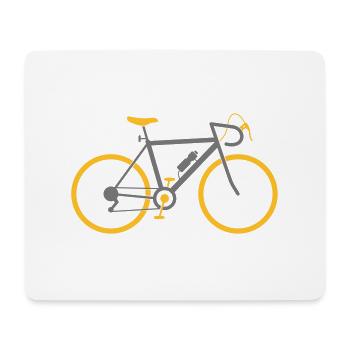 A fast road bike - Mouse Pad (horizontal) - white - Front
