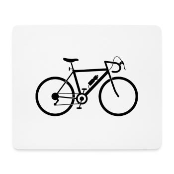 A fast road bike - Mouse Pad (horizontal) - white - Front