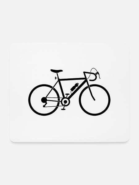 Ein schnelles Rennrad - Mousepad (Querformat) - Weiß