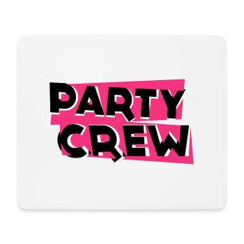 Party Crew - Mousepad (Querformat) - Weiß - Vorne