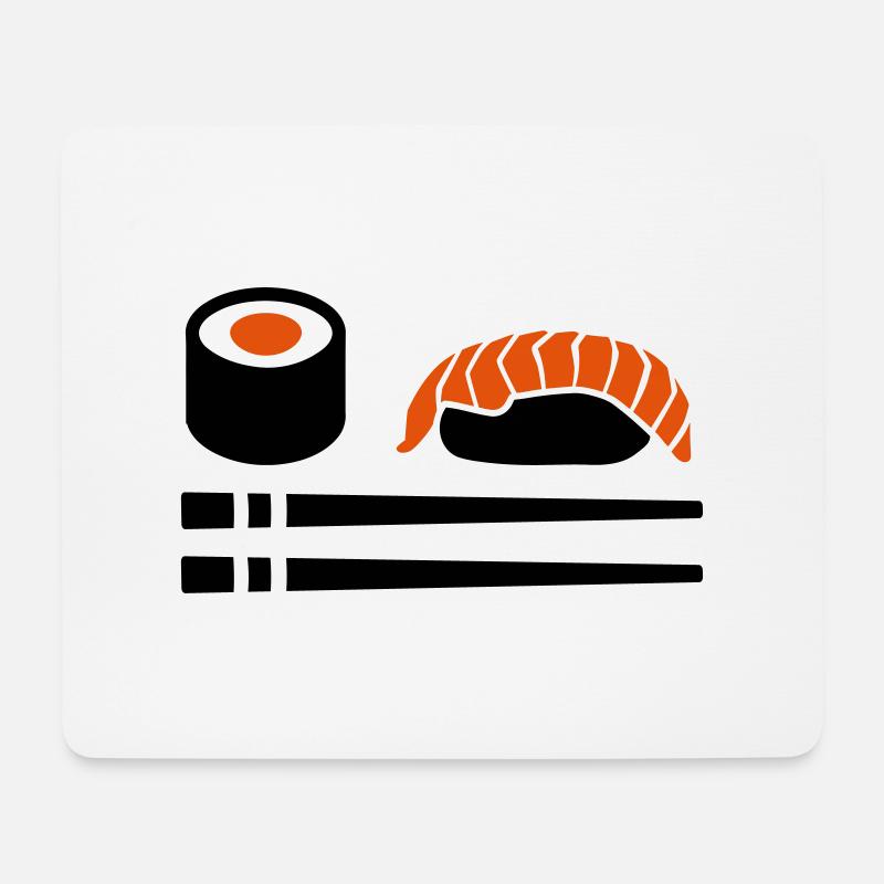 Sushi - Mousepad (Querformat) - Weiß