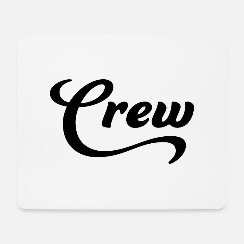 Crew - Mousepad (Querformat) - Weiß