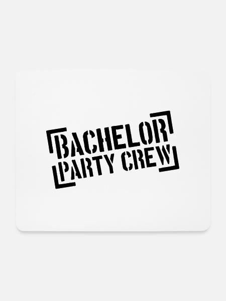 Bachelor Party Crew Stempel - Mousepad (Querformat) - Weiß