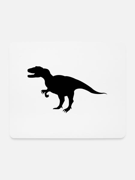 dinosaurier - Mousepad (Querformat) - Weiß