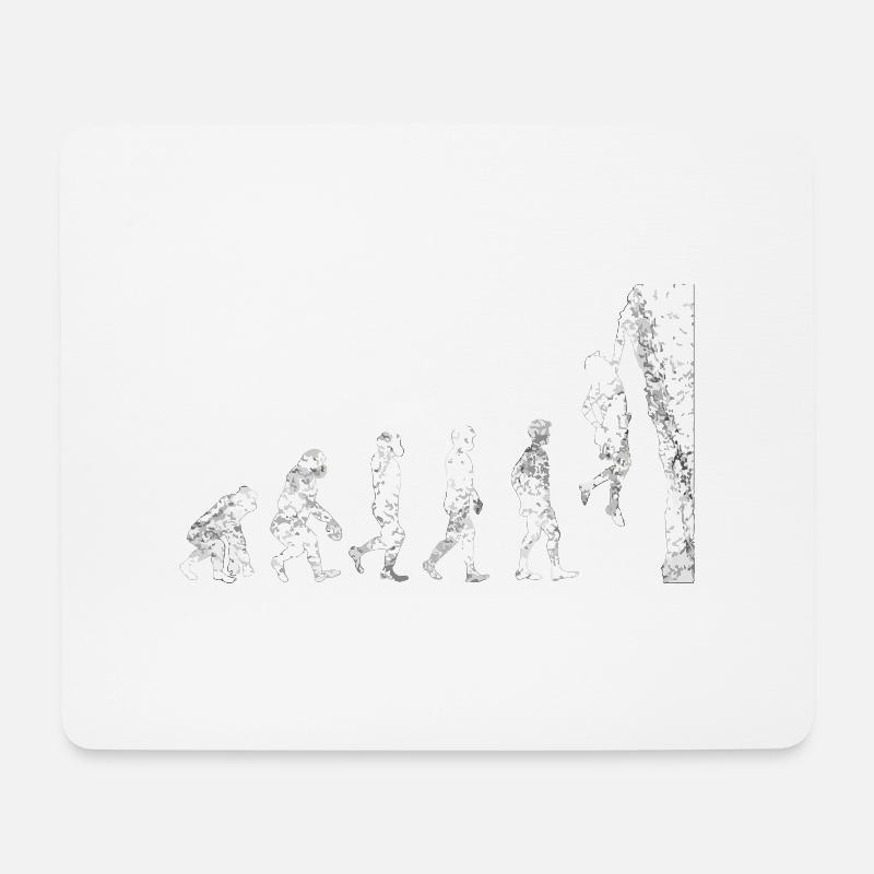Bouldering climbing climbing - Mouse Pad (horizontal) - white