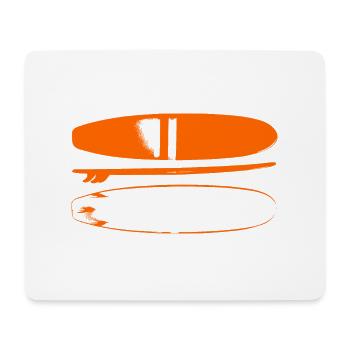 planche de surf - Tapis de souris (format paysage) - blanc - Devant