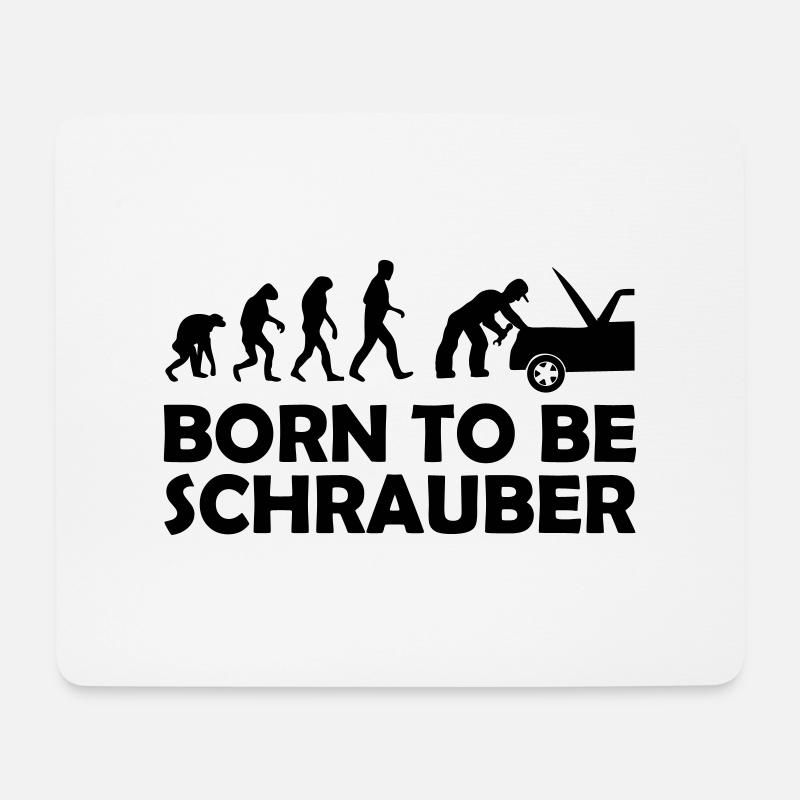 schrauber - Mousepad (Querformat) - Weiß
