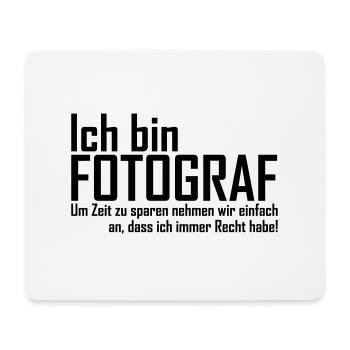 Fotograf Sprüche - Mousepad (Querformat) - Weiß - Vorne