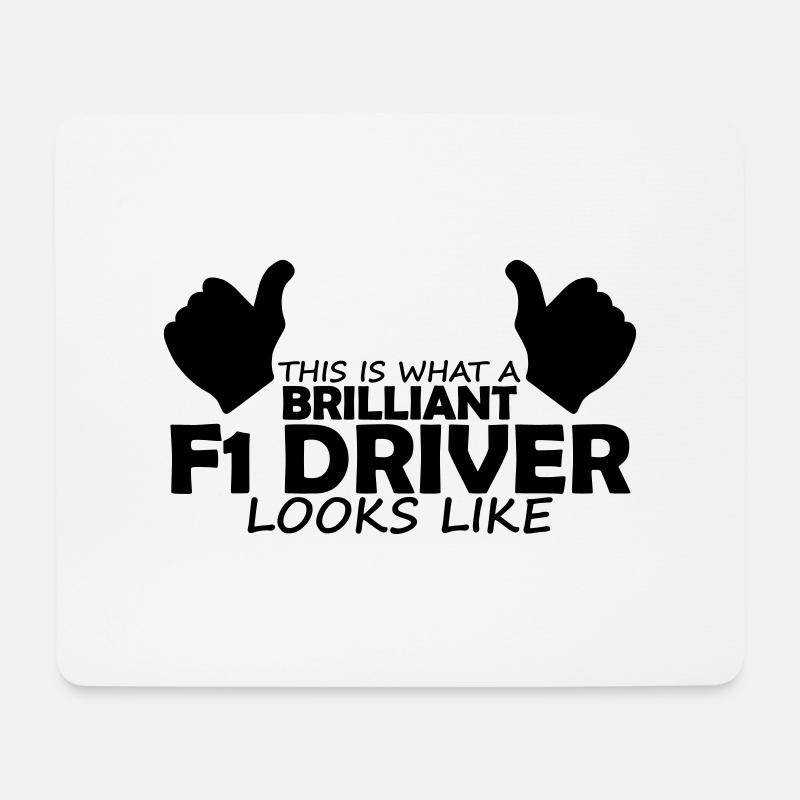 brilliant f1 driver - Mouse Pad (horizontal) - white