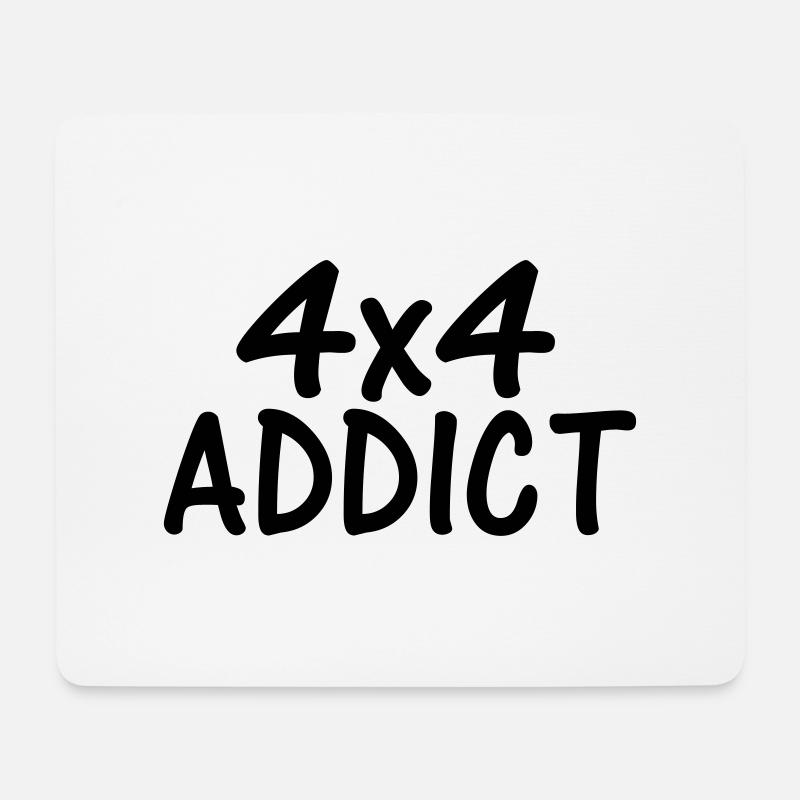 4x4 addict - Mouse Pad (horizontal) - white