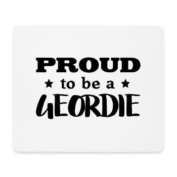 geordie proud to be - Mouse Pad (horizontal) - white - Front