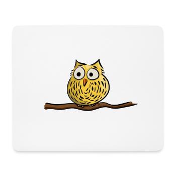 Cute owl - Mouse Pad (horizontal) - white - Front