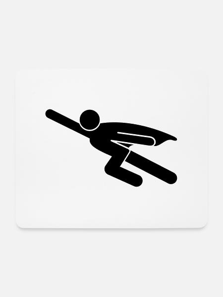 Superhelden - Mousepad (Querformat) - Weiß